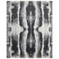 Feizy Coda 8930F 10" x 14" Black and White Area Rug, , large