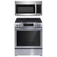 Frigidaire 2-Piece Kitchen Package with 30" Gas Range and 1.8 Cu. Ft. Over-the-Range Microwave in Stainless Steel, , large