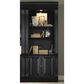 Hooker Furniture Telluride Door Bunching Bookcase in Black with Reddish Brown Rub-Through, , large