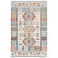 Safavieh Micro-Loop MLP475M 8" x 10" Ivory and Blue Area Rug, , large