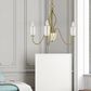 Cal Lighting Kalamaria 5-Light Chandelier in Antique Brass, , large