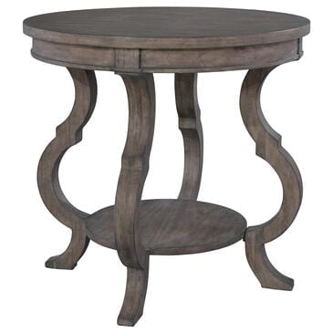 Hekman Lincoln Park Round Lamp Table in Gray, , large