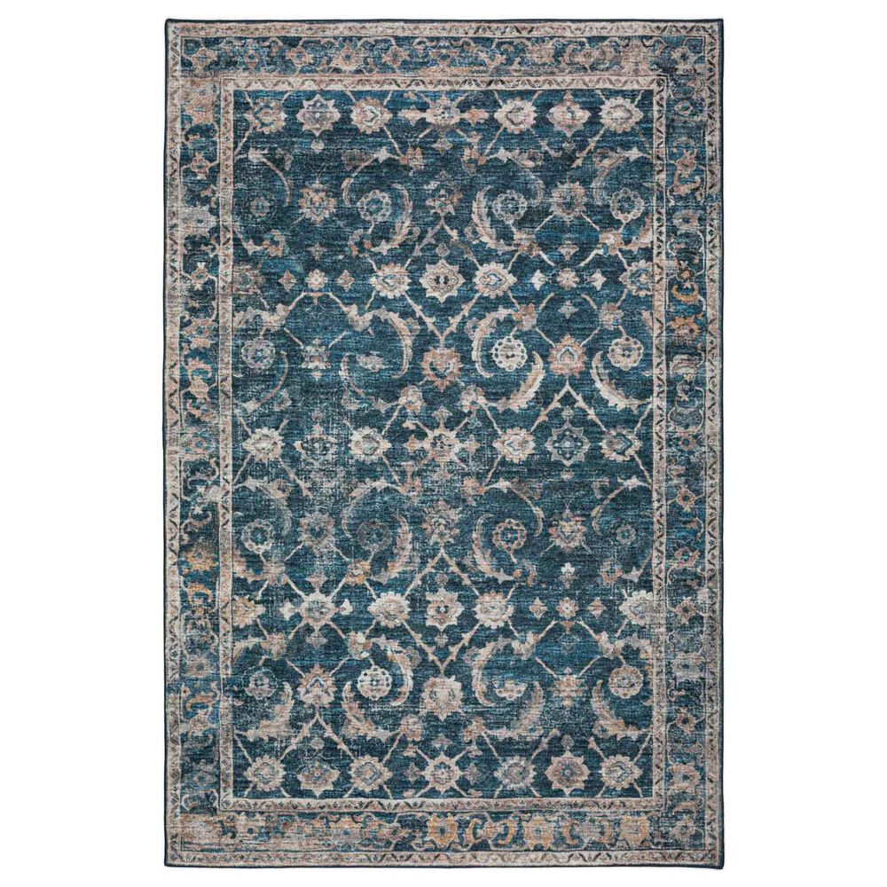 Dalyn Rug Company Jericho 6" Round Navy Indoor/Outdoor Area Rug, , large