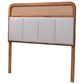 Baxton Studio Esti King Panel Headboard with Light Grey Fabric in Ash Walnut, , large
