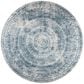 Dalyn Rug Company Sedona Oriental 4" Round Indigo Indoor/Outdoor Area Performance Rug, , large