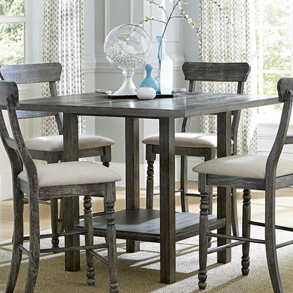 Tiddal Home Muses Counter Table in Weathered Pepper - Table Only, , large