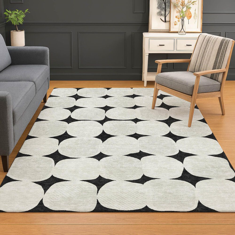 Dalyn Rug Company The Reserve TR16 Black 10&#39; x 14&#39; Indoor/Outdoor Area Rug, , large