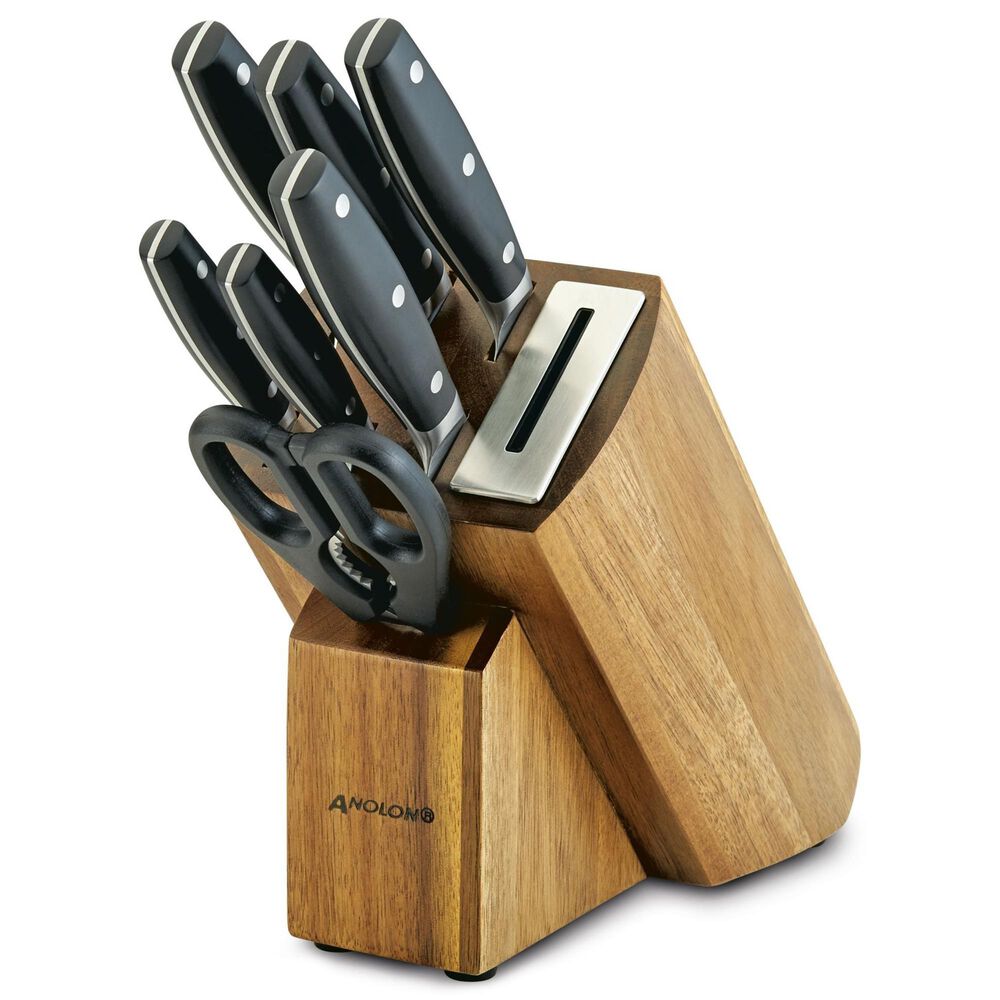 Anolon 8-Piece Knife Block Set in Black