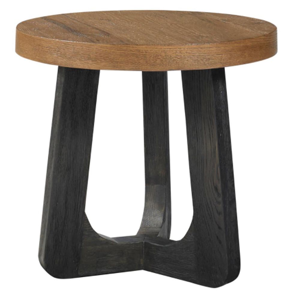Classic Home Chalet Chic Arden End Table in Distressed Brown, , large