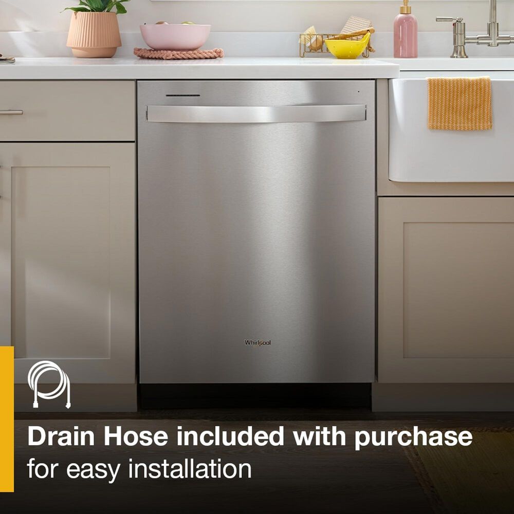 Whirlpool 24" Built-In Dishwasher with Spin and Load Rack and AI Intelligent Wash in Stainless Steel, , large