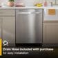 Whirlpool 24" Built-In Dishwasher with Spin and Load Rack and AI Intelligent Wash in Stainless Steel, , large