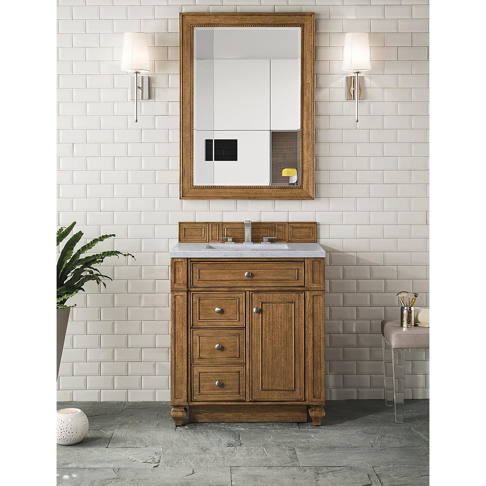 James Martin Vanities Bristol 29&quot; Mirror in Saddle Brown, , large