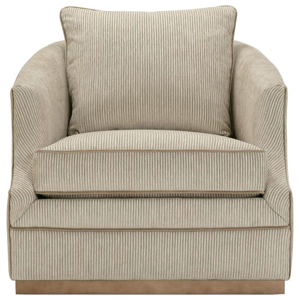 Rowe Furniture Emmerson Swivel Chair in Straw and Nugget, , large