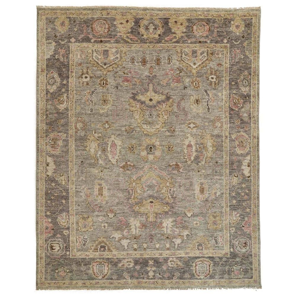 Feizy Carrington 7"9" x 9"9" Gray and Pink Area Rug, , large