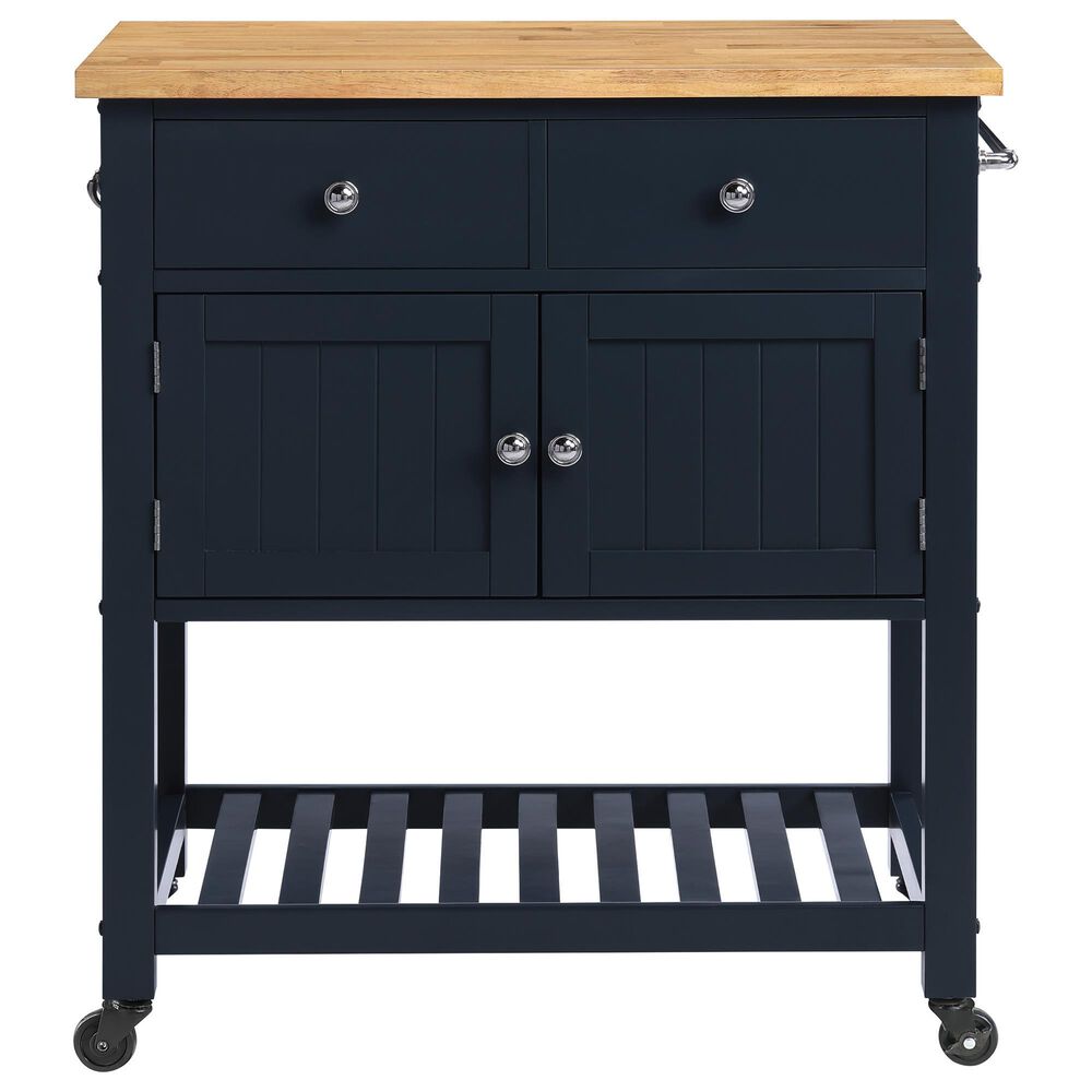 Valor Living Stirling Kitchen Cart in Blue, , large
