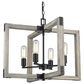 Golden Lighting Lowell 4-Light Chandelier in Matte Black, , large