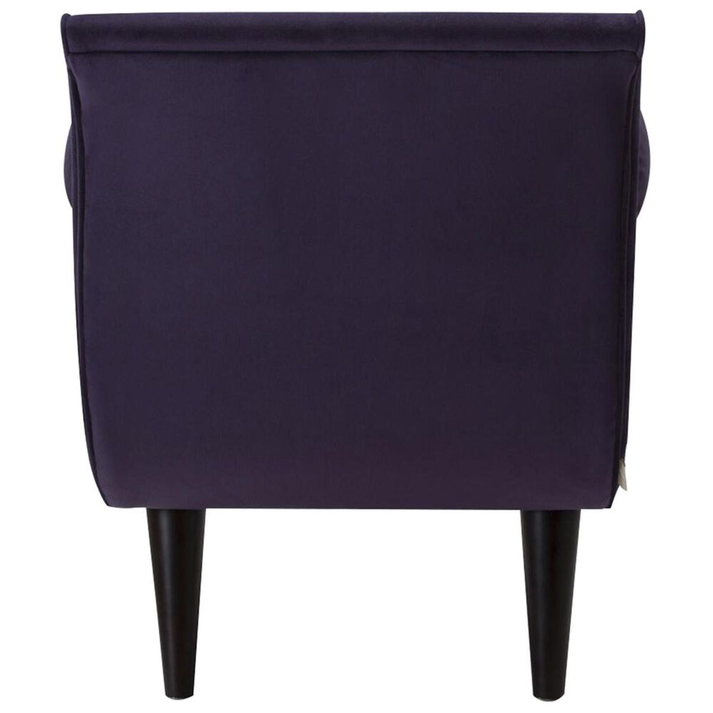 Jennifer Taylor Home Alma Tufted Flared Arm Entryway Bench in Purple NFM