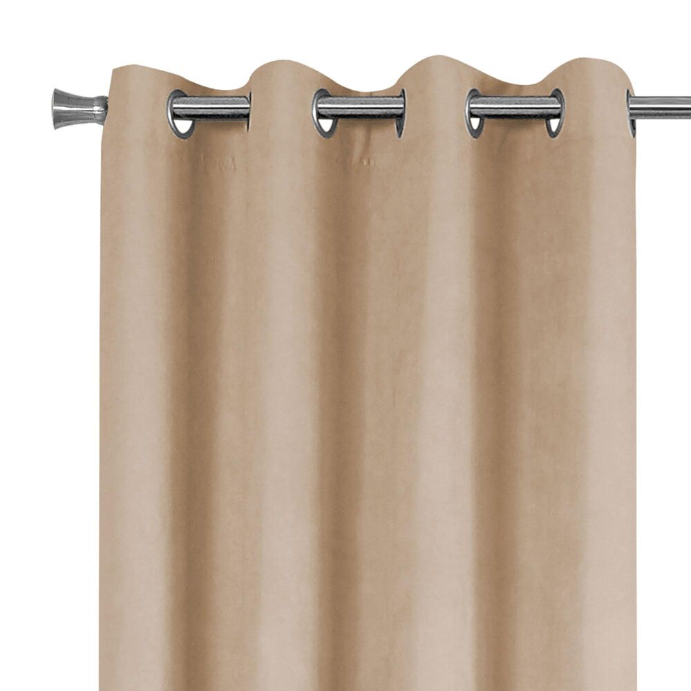 Monarch Specialties 54&quot; x 84&quot; Curtain Panel in Beige &#40;Set of 2&#41;, , large