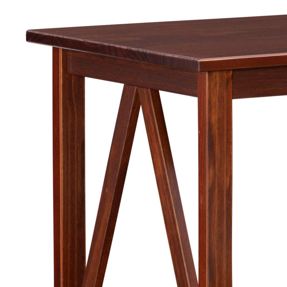 Linon Home Decor Trenton End Table in Antique Tobacco, , large