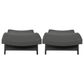 Hearth and Haven Salem PE Wicker Chaise Lounge in Grey (Set of 2), , large