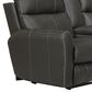 Catnapper Fredda Power Reclining Console Loveseat with Power Headrest in Anthracite, , large