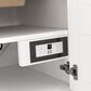 James Martin Vanities Breckenridge 30" Single Bathroom Vanity in Bright White with Single Hole 3 cm White Zeus Quartz Top and Rectangular Sink, , large