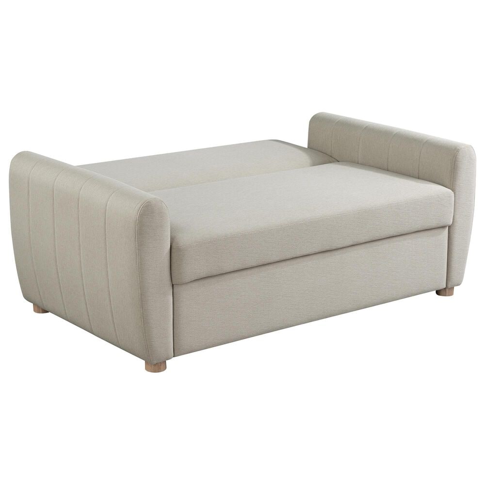 Lifestyle Solutions Galloway Convertible Loveseat in Beige, , large