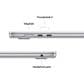 Apple MacBook Air 15-inch Laptop M5 chip - 10 Core CPU - 10 Core GPU - 24GB Memory - 1TB SSD - Silver (Pre-Order), , large