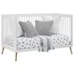 Delta Sloane 4-In-1 Acrylic Convertible Crib in Bianca White and Melted Bronze, , large