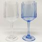 LeadingWare Crystal Diamond 12 Oz Wine Glass in Blue, , large