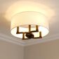 Golden Lighting Eliana 4-Light Semi-Flush in Matte Black, , large