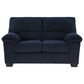 Ashley SimpleJoy Stationary Loveseat in Navy, , large
