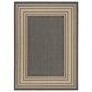 Nourison Horizon HOZ03 Charcoal 8" x 10" Indoor/Outdoor Area Rug, , large