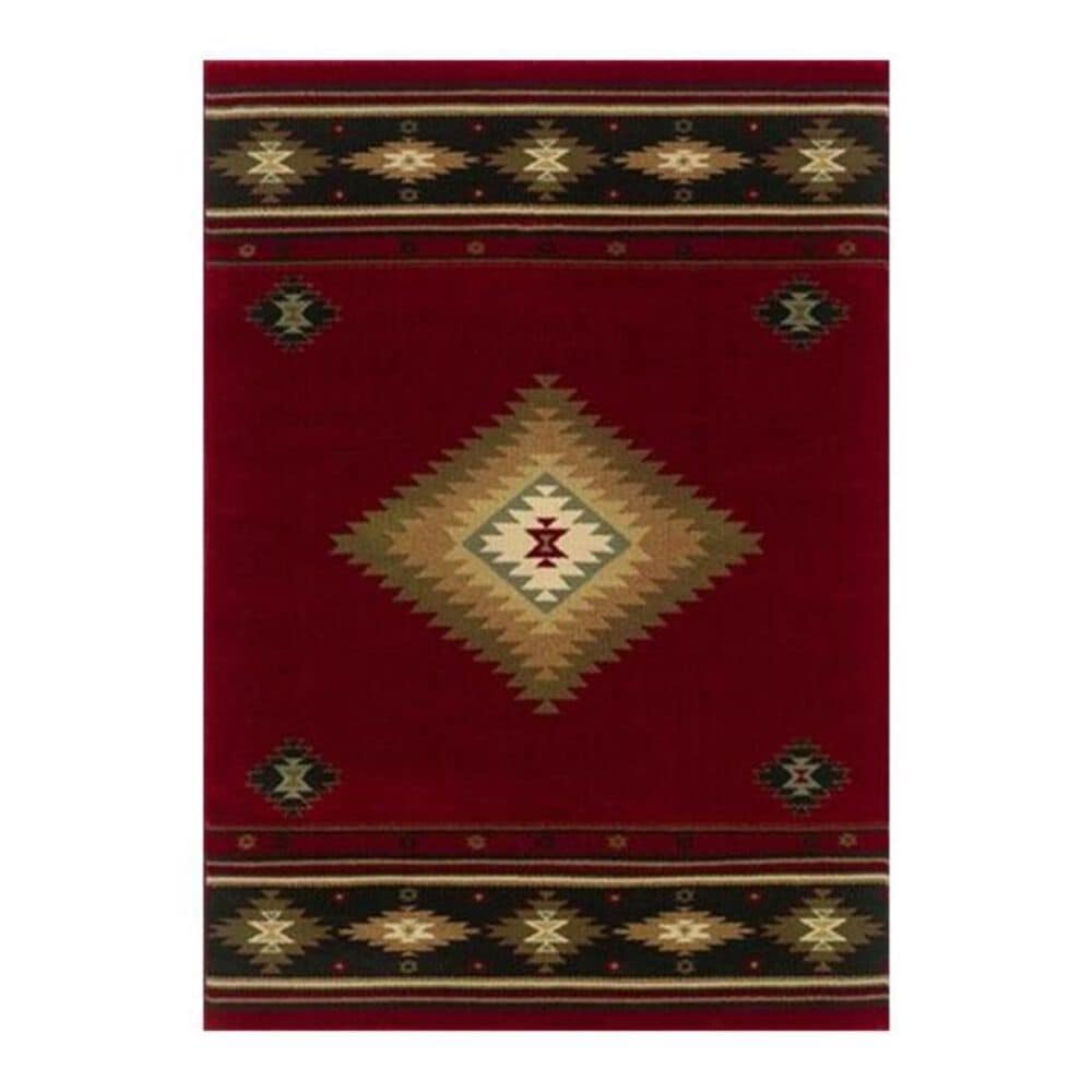 Oriental Weavers Hudson 87K 1"10" x 3"3" Red Scatter Rug, , large