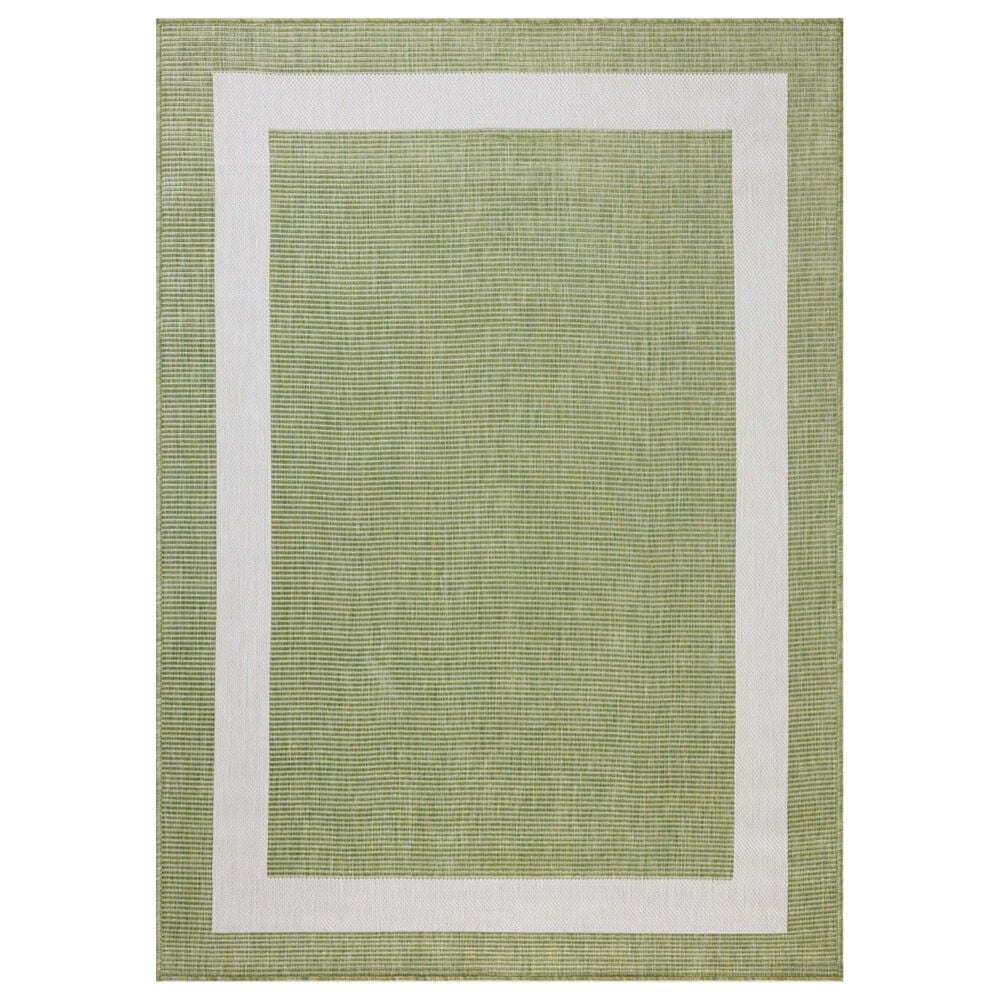 Loloi Easton Green and Ivory 5&#39;3&quot; x 7&#39;6&quot; Indoor/Outdoor Area Rug, , large