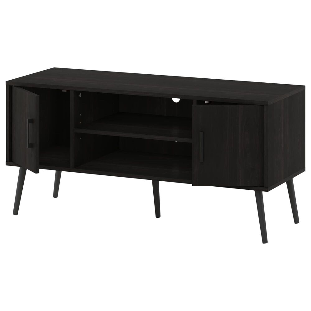 HOMLUX 43.3" TV Stand with 2-Door in Espresso, , large