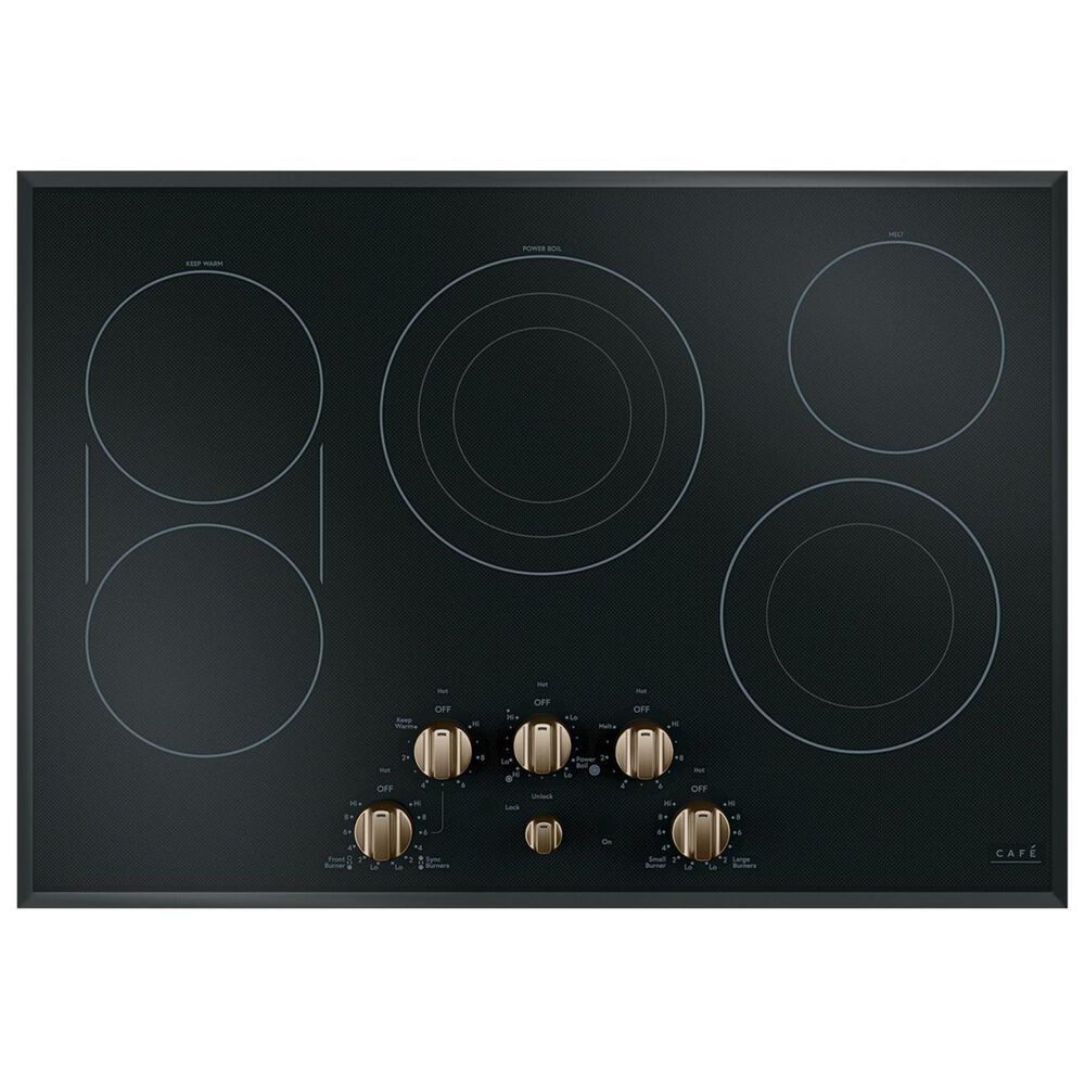 Cafe Electric Cooktop Knob in Brushed Bronze, , large