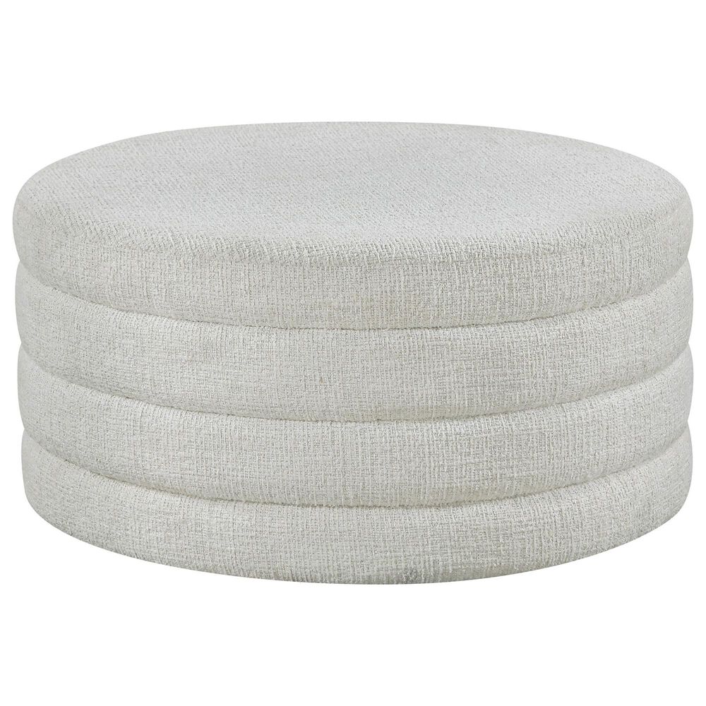 Crystal City Florence Nesting Cocktail Table with Castered Ottoman in Black, , large