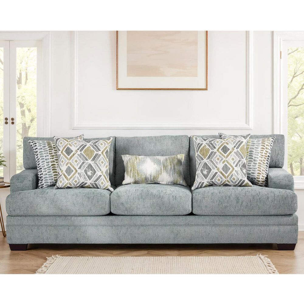 Northwestern Charleston Stationary Sofa in Mist, , large