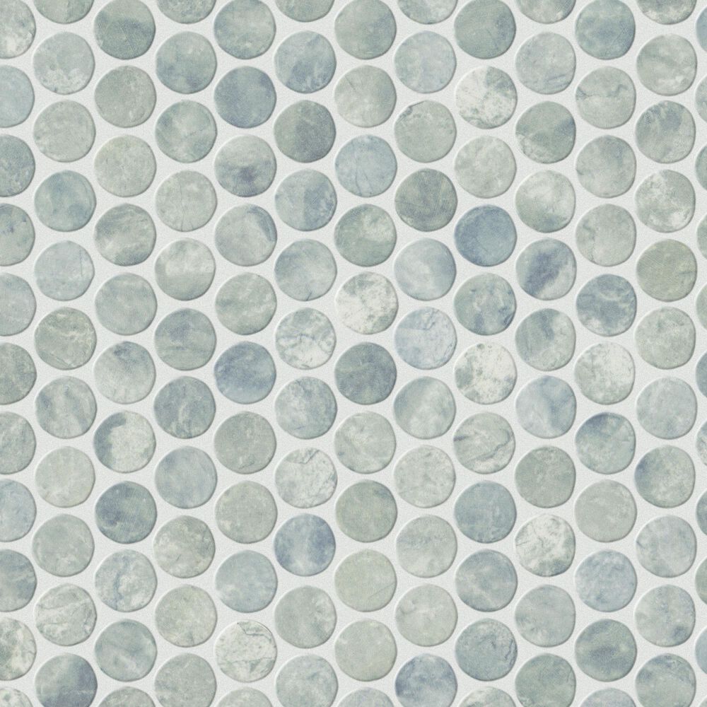 Shaw Embrace Ocean Wash 10.63" x 11.88" Glass Mosaic Sheet, , large