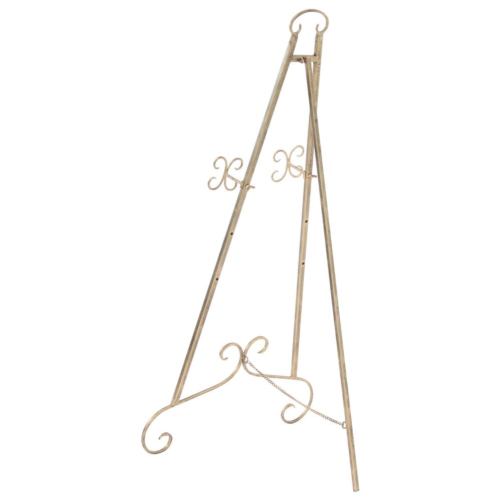 Maple and Jade 46" Easel in Antique Gold, , large