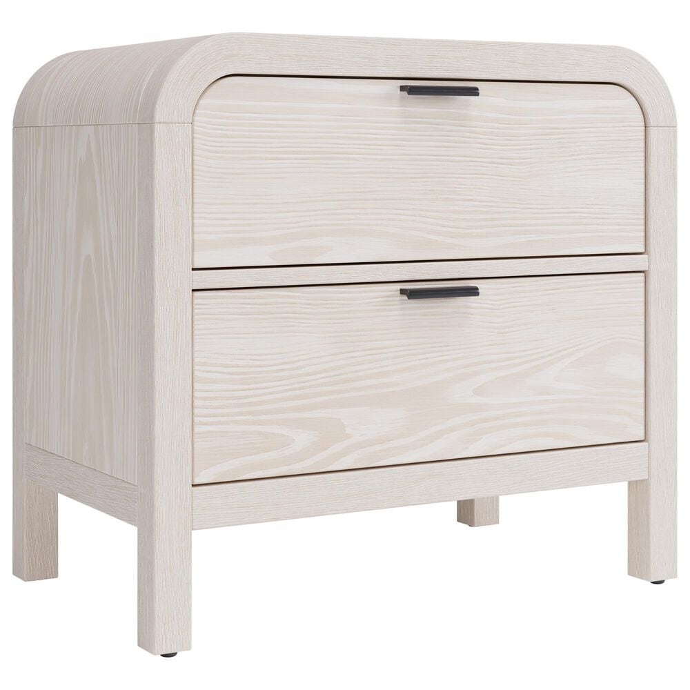 Urban Home Drake 2 Drawer Nightstand with USB Charging in Sugar, , large