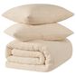 Pem America Sherpa 3-Piece Full/Queen Comforter Set in Ivory, , large