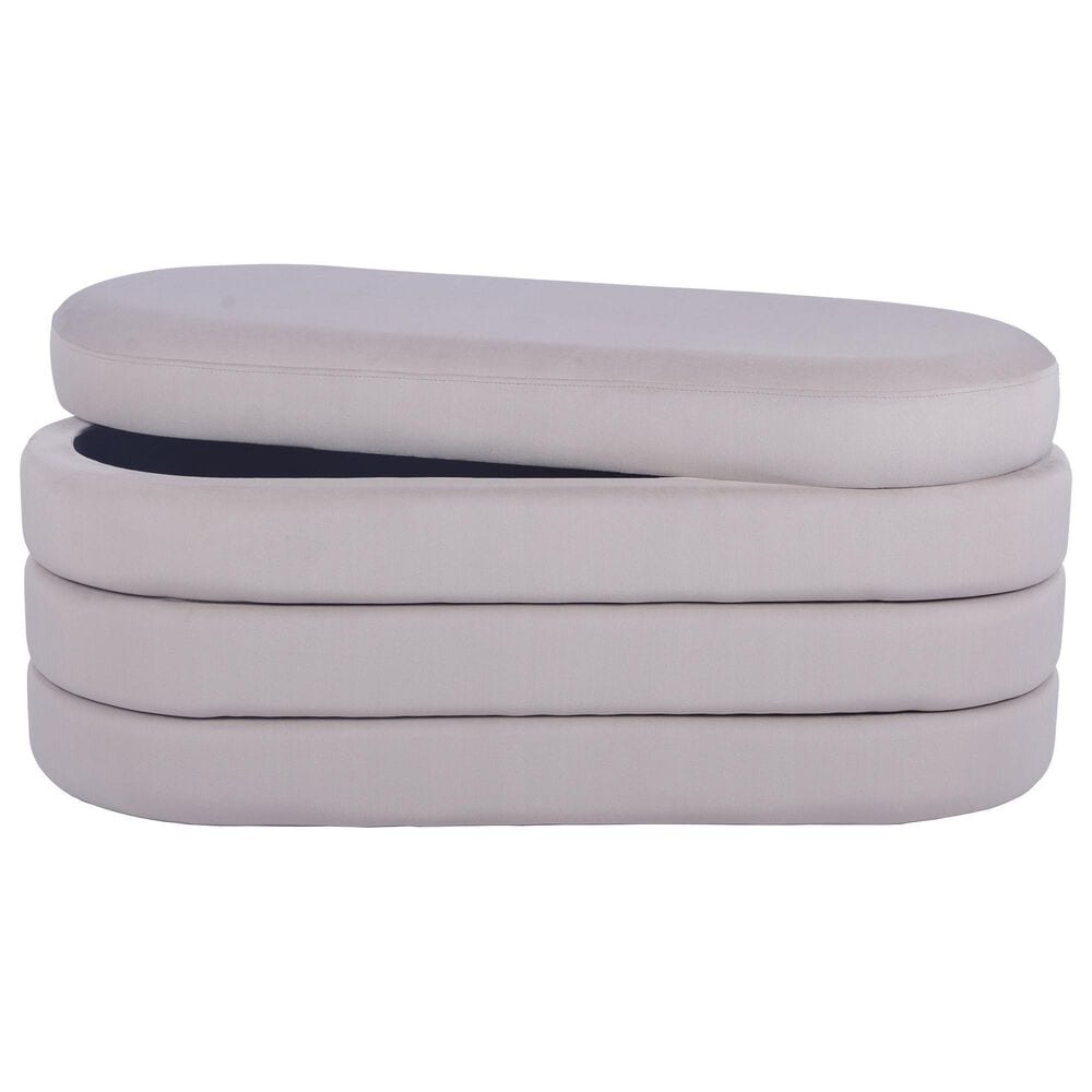 Rta Products Storage Ottoman Bench in Taupe, , large