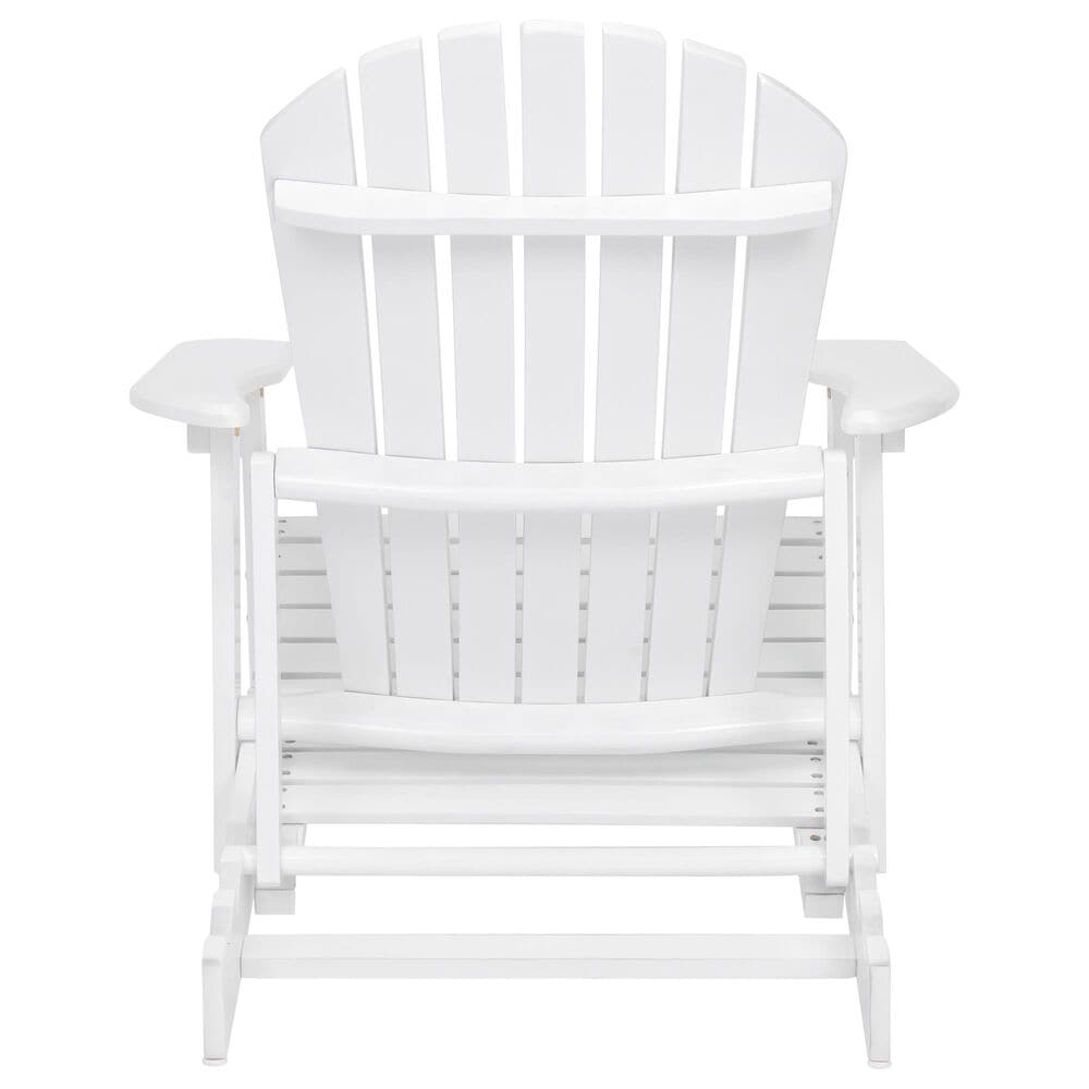 Hearth and Haven Maliu Outdoor Folding Adirondack Chair with Extendable Leg in White, , large