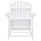Hearth and Haven Maliu Outdoor Folding Adirondack Chair with Extendable Leg in White, , large