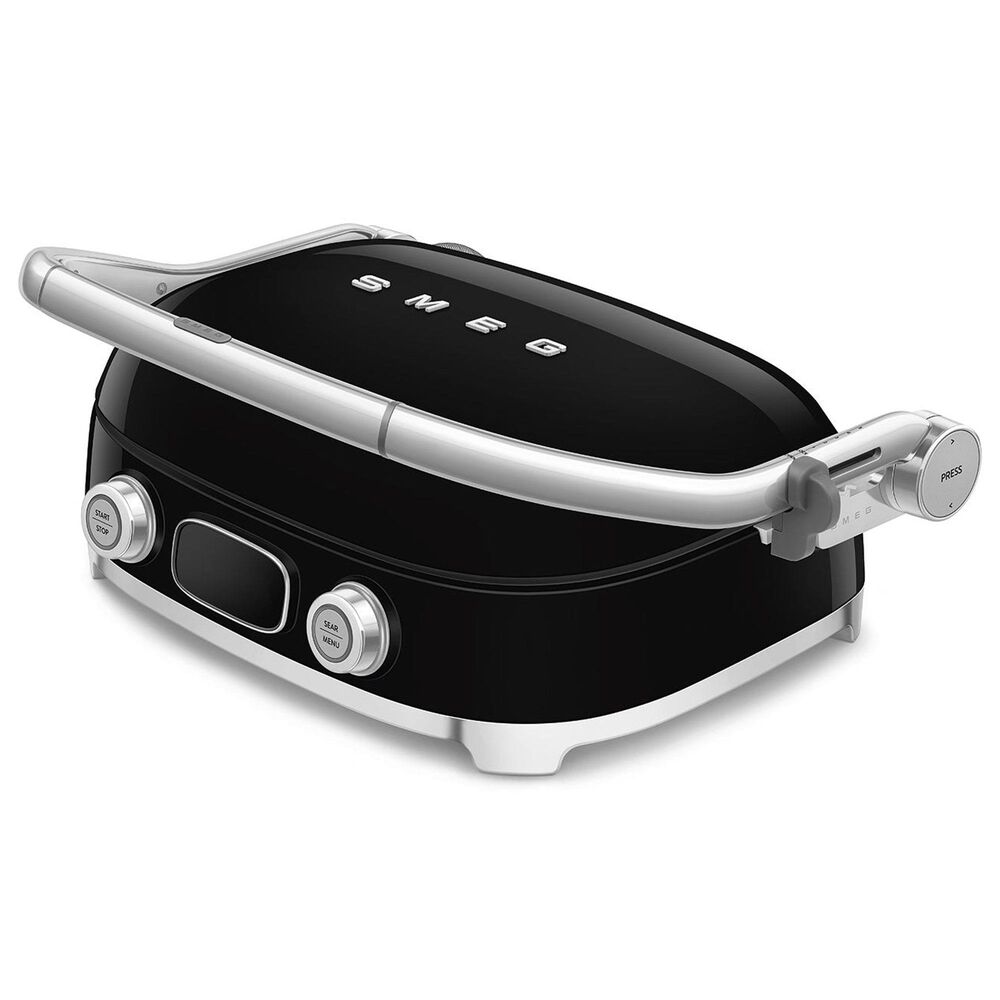 SMEG 19" Retro Style Multi-Use Grill in Black, , large