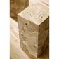 TimberHaus Teak Slice Large Square Pedestal in Bleached Teak, , large