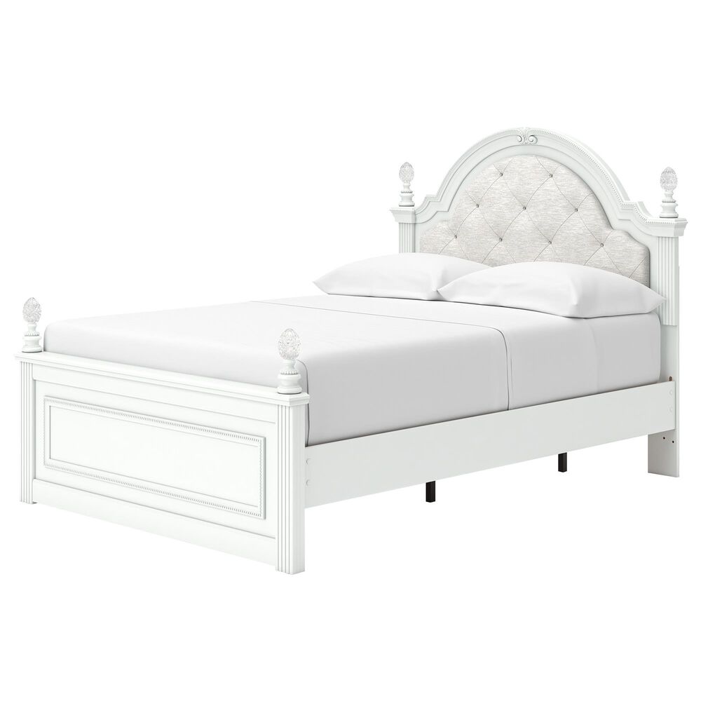 Ashley Kozlani 5-Piece Full Panel Storage Bedroom Set in Matte White, , large