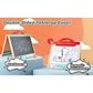 Hape Toys Store and Go Easel Folding Double-Sided Tabletop Blackboard and Whiteboard with Chalks, Markers, , large